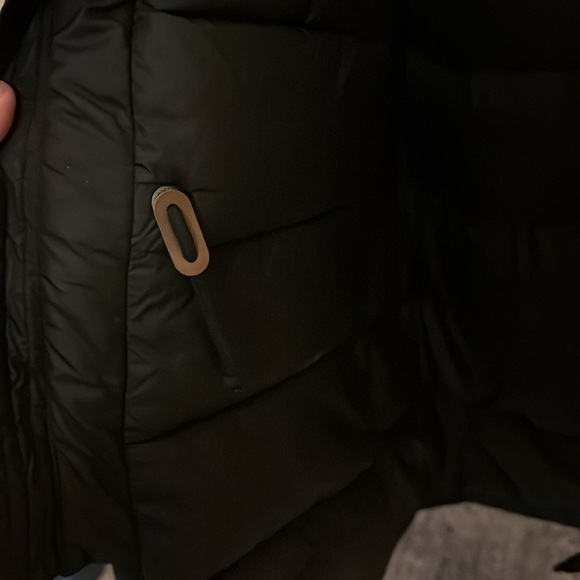 Abercrombie & Fitch Black Fall/Winter Jacket Faux Collar Size Small EUC - Picture 3 of 7